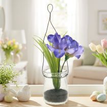 Produkt Irys fioletowy w szkle do zawieszenia H21,5cm