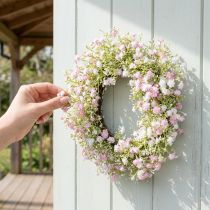 Produkt Wieniec ze sztucznych kwiatów wieniec na drzwi dekoracja ścienna Ø30cm W6cm