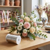 Produkt Drut emaliowany ozdobny, srebrny, Ø0,50mm, 50m, do florystyki i rękodzieła