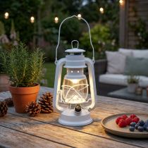 Produkt Latarnia LED z możliwością przyciemniania, ciepła biel 24,5 cm, z 15 lampami