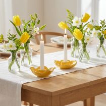 Produkt Ceramiczne świeczniki stożkowe, dekoracyjny kształt kwiatu do stylowej dekoracji stołu, 11 cm, 2 sztuki