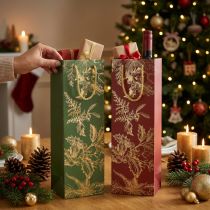 Produkt Torby na prezenty świąteczne Torby świąteczne jemioła 12×36cm 2szt