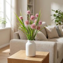 Produkt Sztuczne kwiaty kuliste Allium ozdobne cebulowe sztuczny róż 45cm