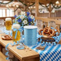 Produkt Wstążka dekoracyjna do zwijania Oktoberfest niebiesko-biała 10mm 250m