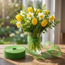 Produkt Zielona wstążka jutowa, szerokość 5cm, długość 40m