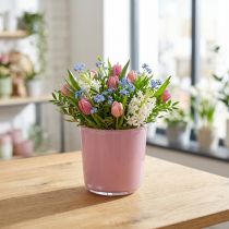 Produkt Szklana donica Ø7,8 W8cm stary róż
