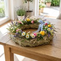 Produkt Wianki z siana, naturalna dekoracja, 21-22 cm, zestaw 5 sztuk, DIY