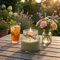 Produkt Świeca zapachowa w szkle Świeca Citronella oliwkowa W11,5cm