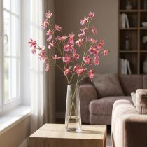 Produkt Oncidium Sztuczne Storczyki Dekoracja Różowy Fioletowy 93cm 2szt
