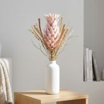 Produkt Egzotyczny sztuczny kwiat różowy duży kwiat ananasa 74cm