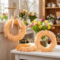 Produkt Wiosenny wianek pomarańczowy wianek do powieszenia wianek na drzwi Ø20cm 3szt