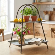Produkt Stojak na ciasto w stylu vintage taca dekoracyjna półka metalowa wys. 47 cm