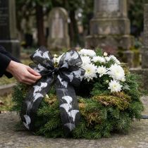 Produkt Wstążka żałobna czarna z Calla 40mm 15m