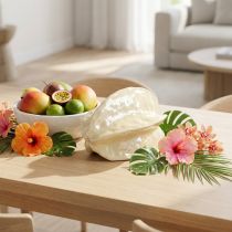 Produkt Rzeźba ceramiczna dekoracyjna karambola 14 cm w kształcie karamboli