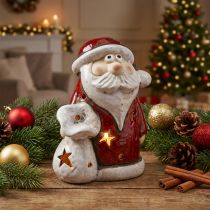 Produkt Świąteczny świecznik na tealighty Santa Claus wys. 15 cm
