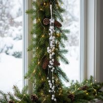 Produkt Girlanda Snowball Zimowa Girlanda Snowflakes Biała 72cm