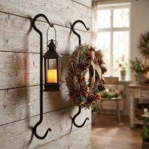 Produkt Hak dekoracyjny z metalu w kolorze czarnym haczyk metalowy dł. 40cm 2szt