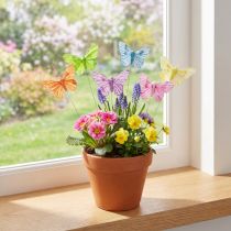 Produkt Dekoracyjne motyle na drucie kolorowe piórka 5,5×8cm 12 szt