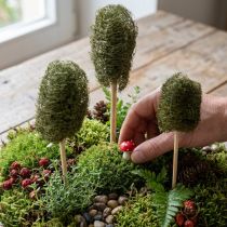 Produkt Luffa mała na patyku gąbka ogórek ciemnozielony 5-7cm 25 szt