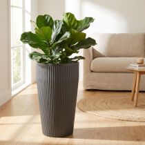 Produkt Doniczka plastikowa podłogowa antracytowa Ø28cm wys. 46,5cm