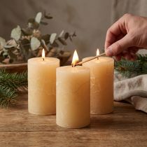 Produkt Świece Apricot Light Solid Colored Pillar Candle 60×100mm 4 szt.