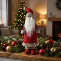 Produkt Dekoracja Święty Mikołaj stojący Dekoracja figurka Święty Mikołaj Czerwony W41cm