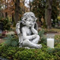 Produkt Grabengel Anioł Szary Nagrobek Figurka Dekoracja grobu 24cm