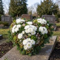 Produkt Serce z pianki florystycznej 38×36,5 cm mokra pianka florystyczna zielona 2 sztuki