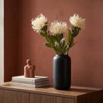 Produkt Poduszka szpilka sztuczne kwiaty egzotyczne Protea Leucospermum kremowa 73cm 3szt