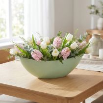 Produkt Miska dekoracyjna, miska roślinna, pastelowa zieleń 55cm x 14,5cm W17cm