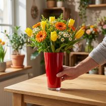 Produkt Wazon „Fizzy” Ø13,5cm W20cm czerwony 1 szt