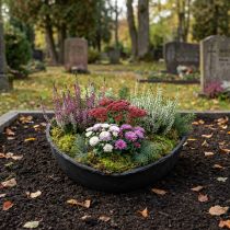 Produkt Doniczka Oasis Black Biolit Heart Flower Pot Heart Black 34cm