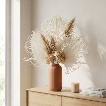 Produkt Liście palmowe suszone ozdobne bielone 45cm 5 szt.