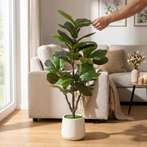 Produkt Sztuczny Ficus lyrata 120 cm dekoracyjny do salonu