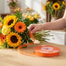 Produkt Wstążka z organzy wstążka prezentowa wstążka pomarańczowa krajka 6mm 50m