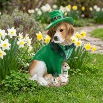 Produkt Beagle w kapeluszu Dzień Św. Patryka Pies w garniturze Garden Decor Hound H24,5cm