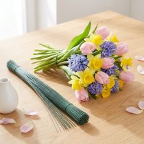 Produkt Drut wtykowy zielony drut rzemieślniczy drut florystyczny Ø0,4mm 40cm 1kg