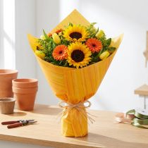 Produkt Mankiet papierowy kwiatek papier żółty pomarańczowy 37,5cm 100m