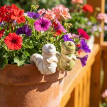Produkt Zabawna dekoracja robak ceramiczna gąsienica wisząca dekoracja doniczka 9x6cm 2szt