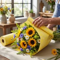 Produkt Papier do mankietów żółty biały Summertime 25cm 100m