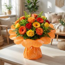 Produkt Mankiet Rondella Dots kwiatowy w kropki Ø54cm 100 szt