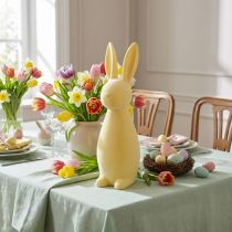 Produkt Dekoracyjny Zając Wielkanocny – 2. Wybór – Flokowany Żółty H47cm