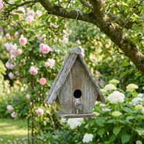 Produkt Dekoracyjny domek dla ptaków do zawieszenia Birdhouse Deco Szary W22cm