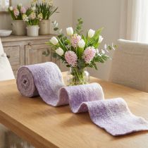 Produkt Wstążka filcowa Franzi wełniana wstążka wełniana fioletowa 2-kolorowa 15cm 4m