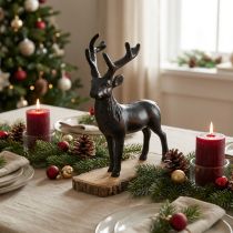 Produkt Deco Deer Deco Reindeer Metal Wood Czarny W25cm