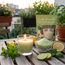 Produkt Wosk granulowany do świecy z knotem o zapachu trawy cytrynowej 400g