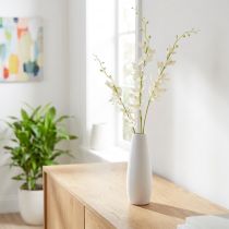 Produkt Sztuczna gałązka orchidei kremowo-białe kwiaty dł. 90 cm 2 szt.
