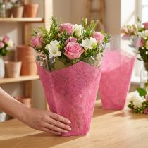 Produkt Torebka na kwiaty różowa L40cm S12-30cm 50 sztuk