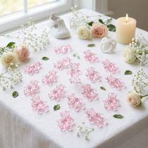 Produkt Różowe misie dekoracyjne, 3,5 cm, 60 sztuk