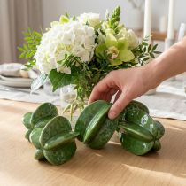 Produkt Ceramiczna dekoracja karambola karambola 10 cm, zielona, zestaw 3 elementów
